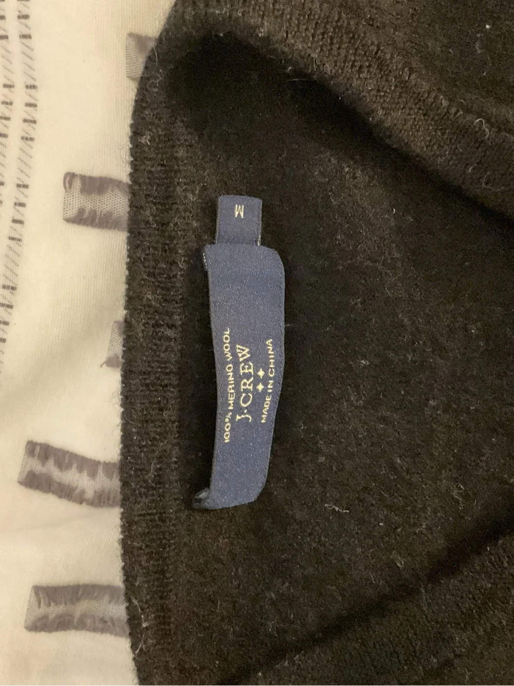 J. Crew Black Wool Crewneck Sweater